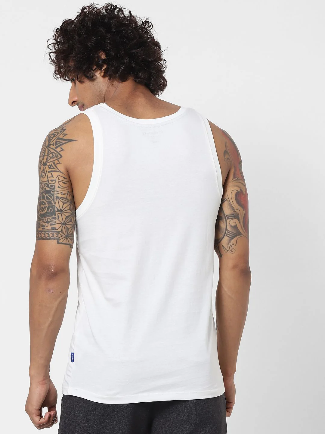 White Graphic Print Vest - Image 4