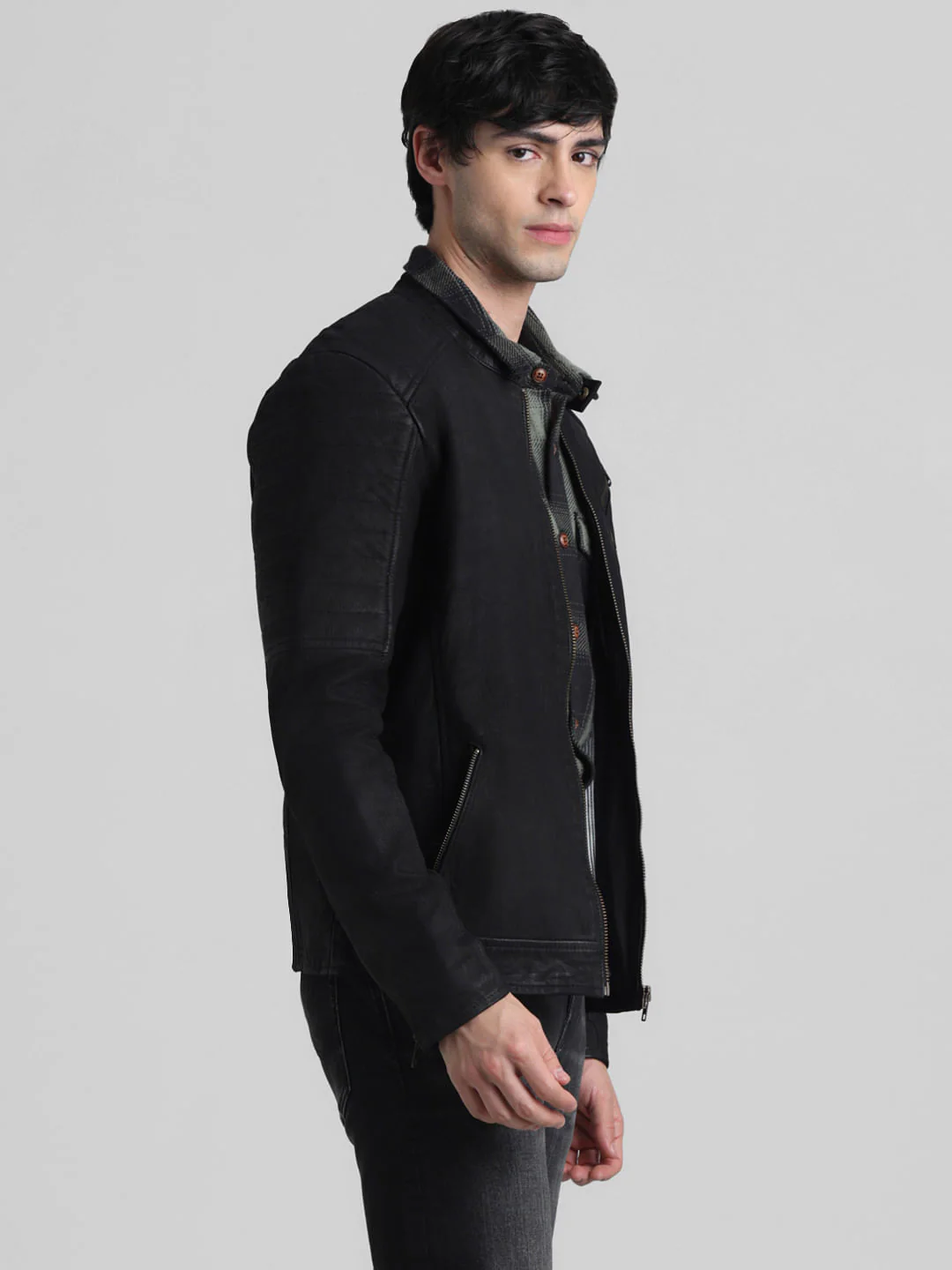 Black Leather Jacket - Image 3