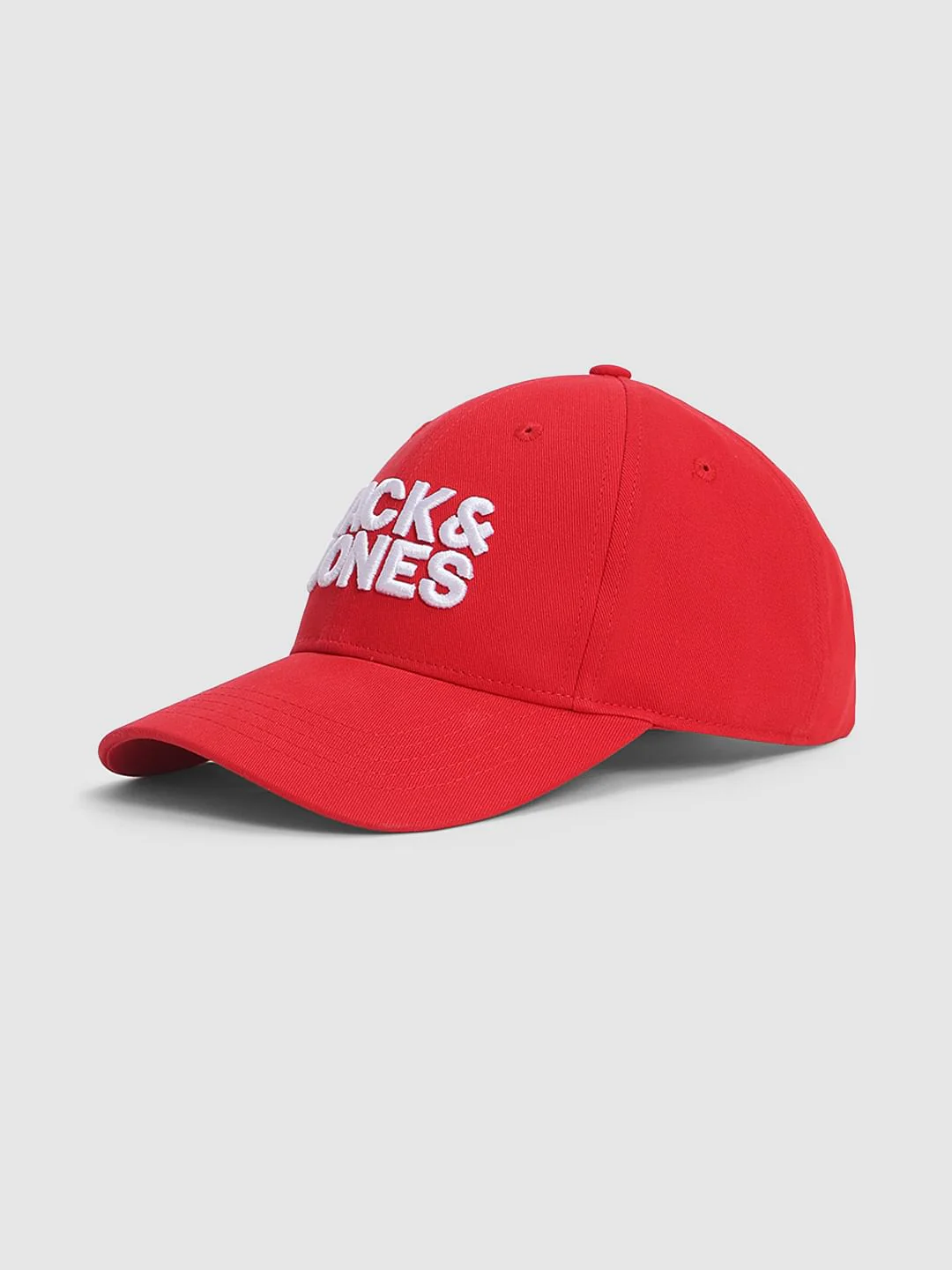 Red Embroidered Logo Print Cap - Image 2