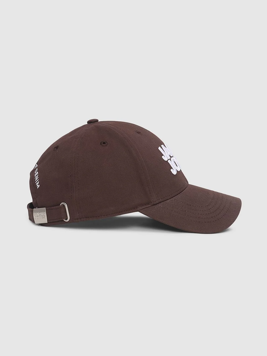 Dark Brown Embroidered Logo Print Cap - Image 3