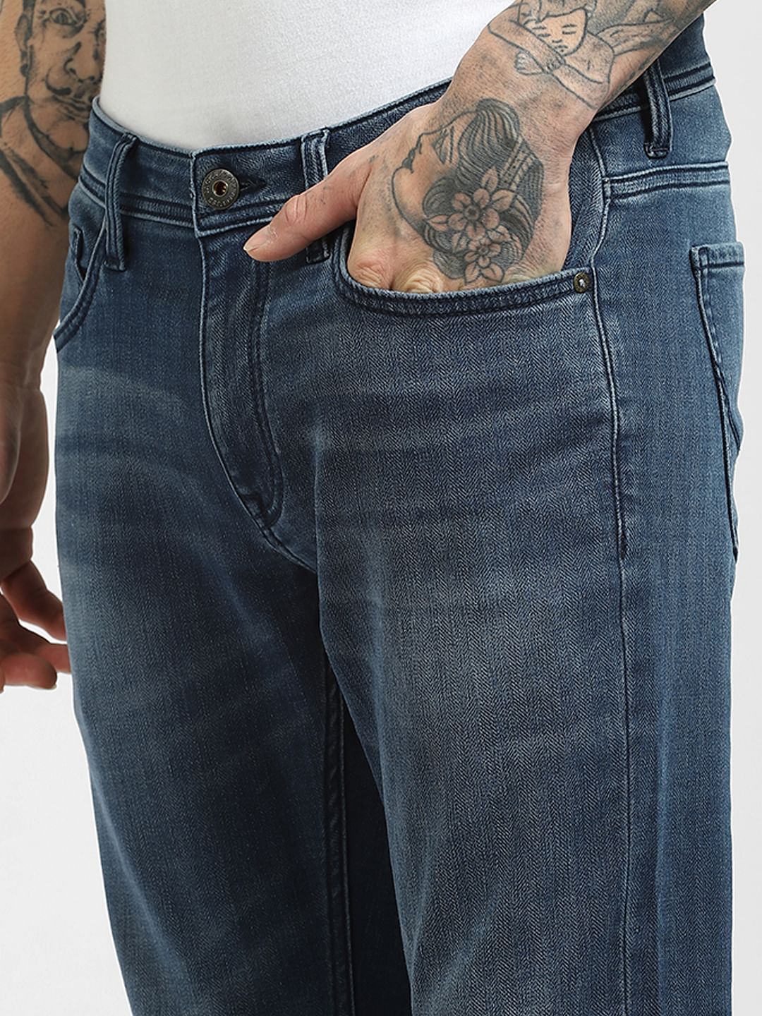 Blue Low Rise Liam Skinny Jeans - Image 5