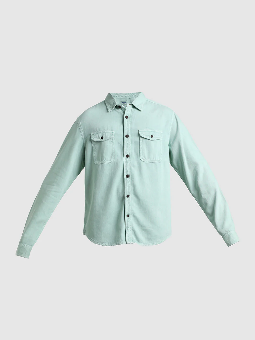 Green Overdyed Oversized Shirt - Image 7