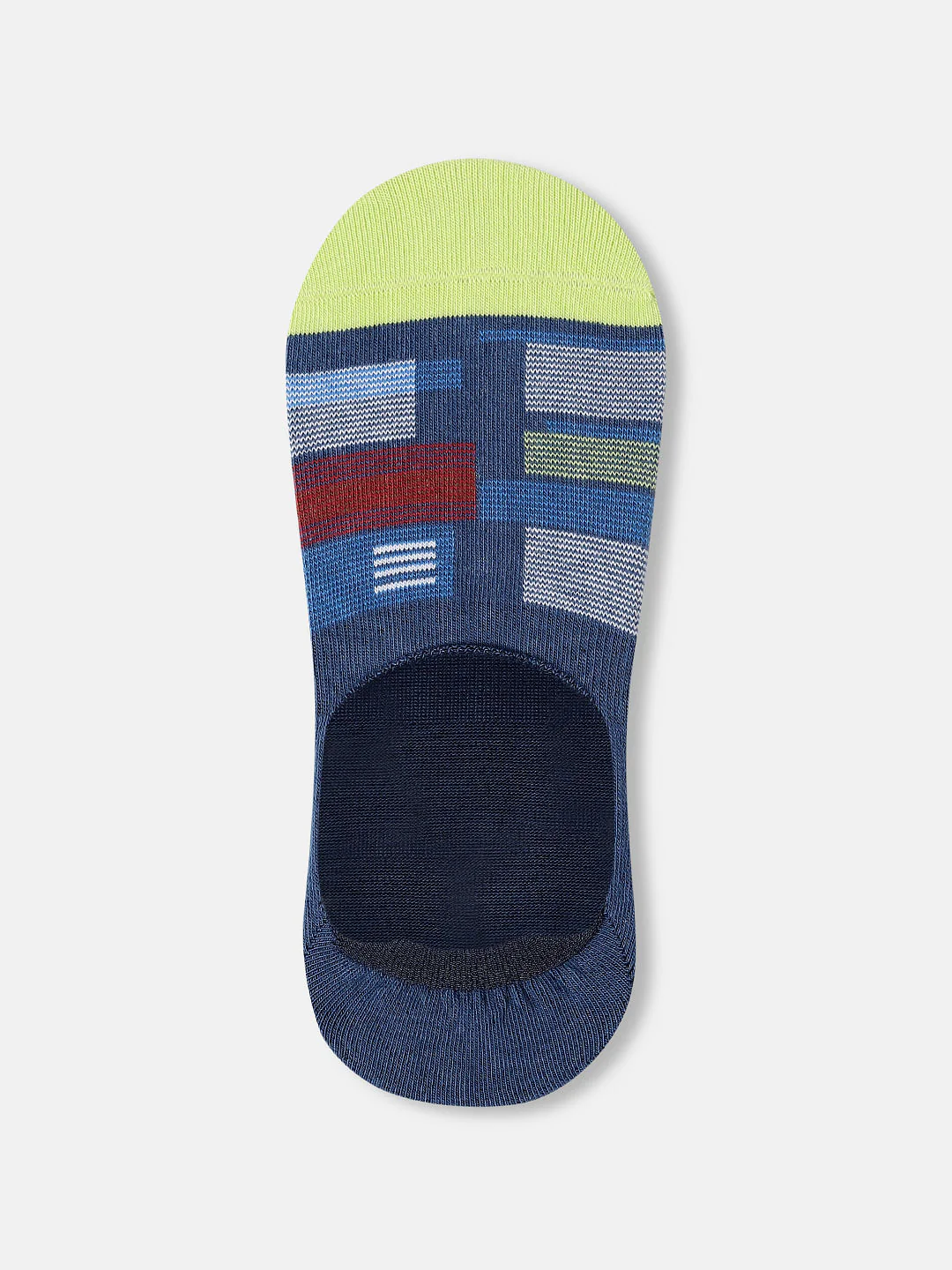 Pack of 3 Check Print No-Show Socks - Image 3
