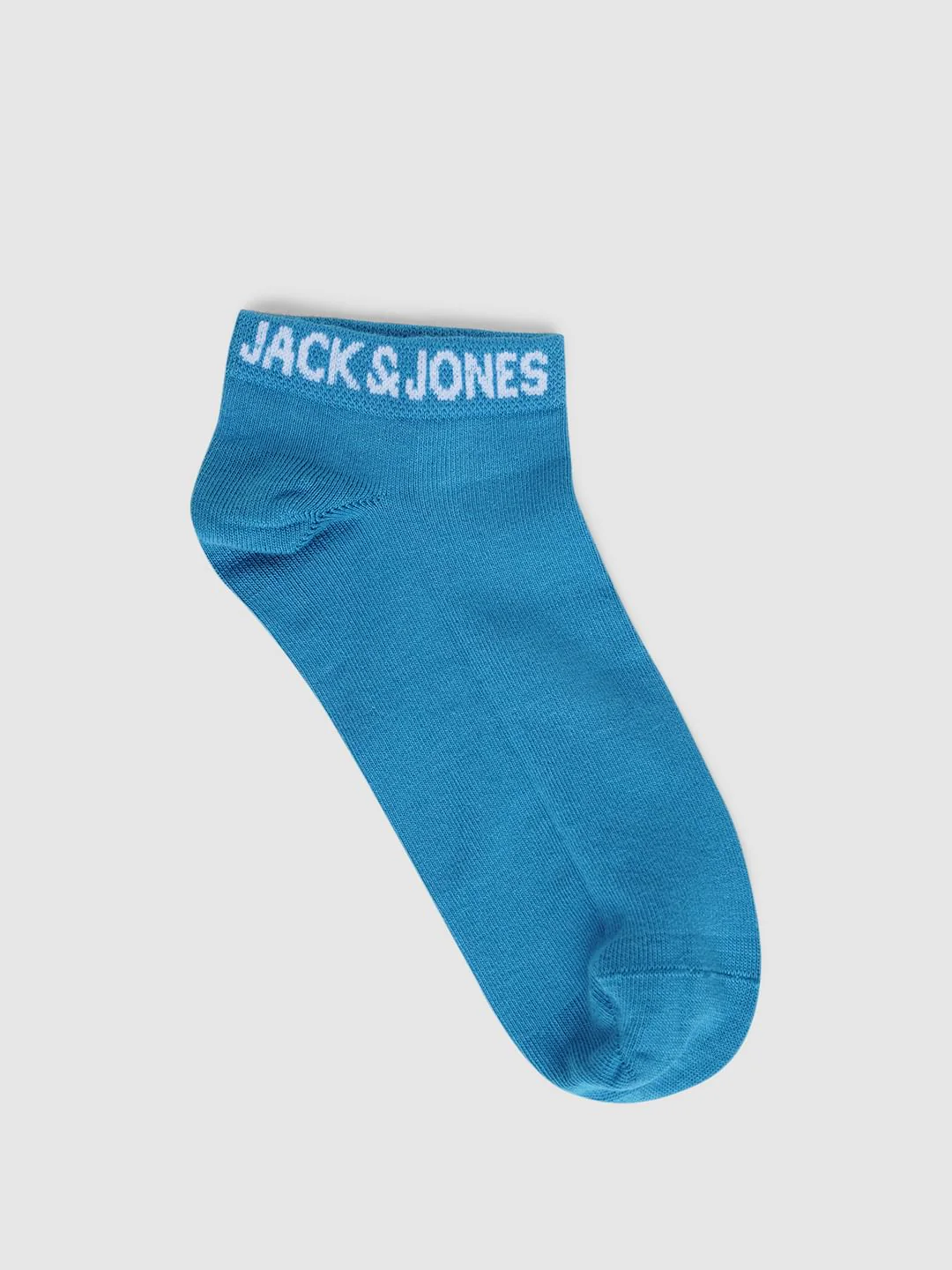 Blue Logo Print Ankle Length Socks - Image 5
