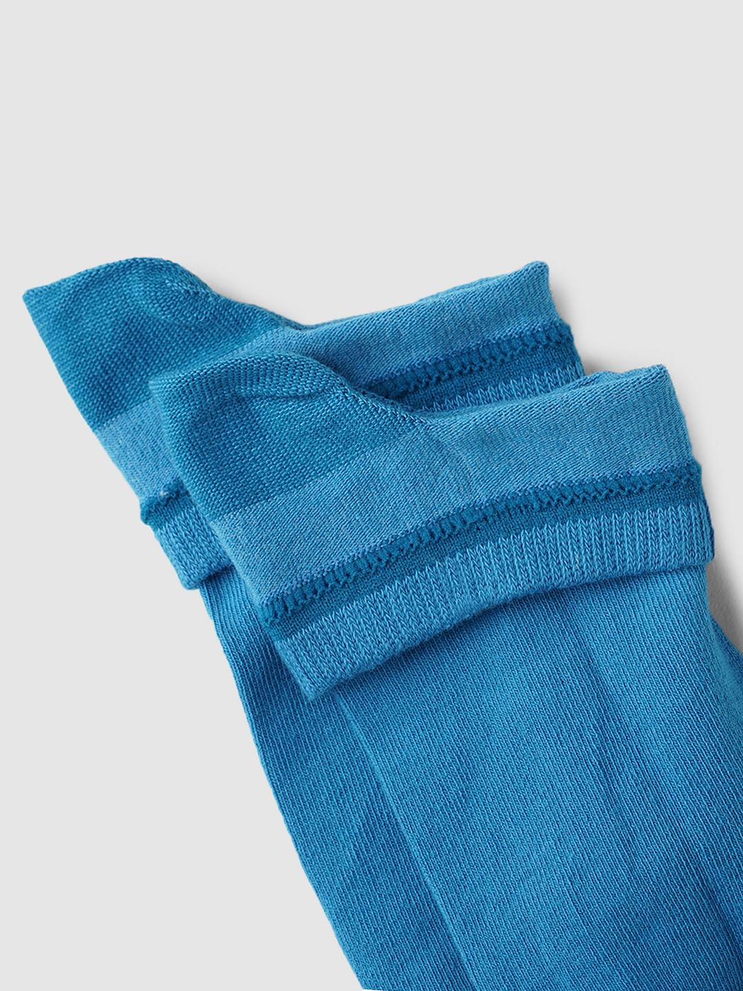 Blue Logo Print Ankle Length Socks - Image 7