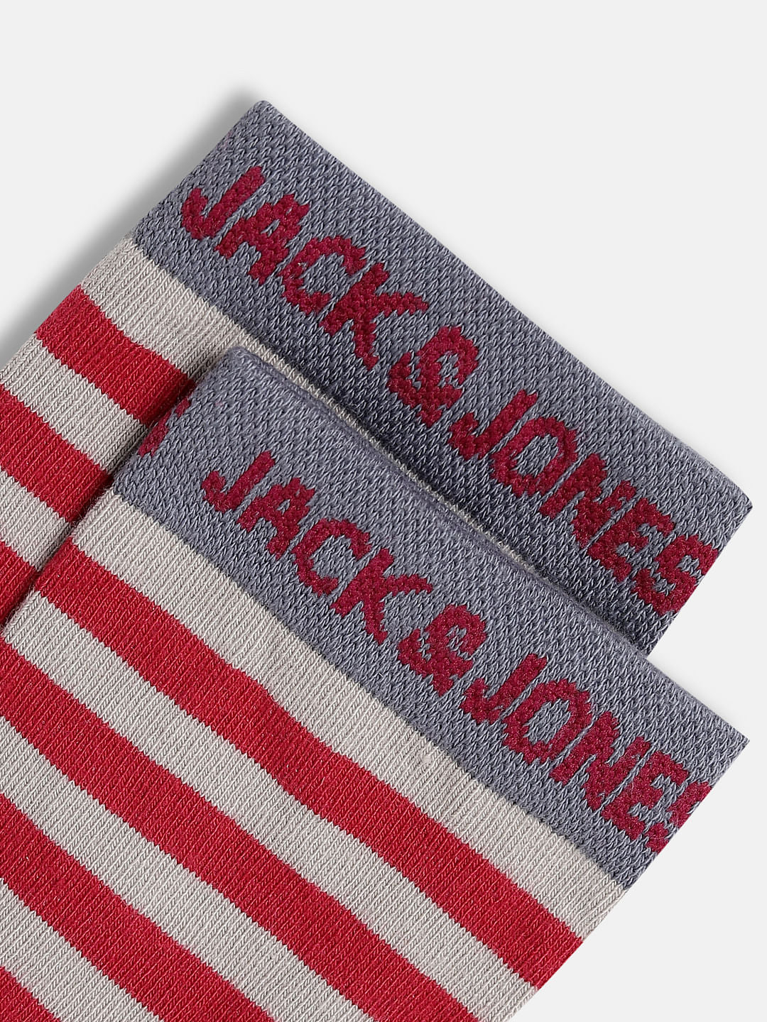 Red Striped Mid-Length Socks - Image 3