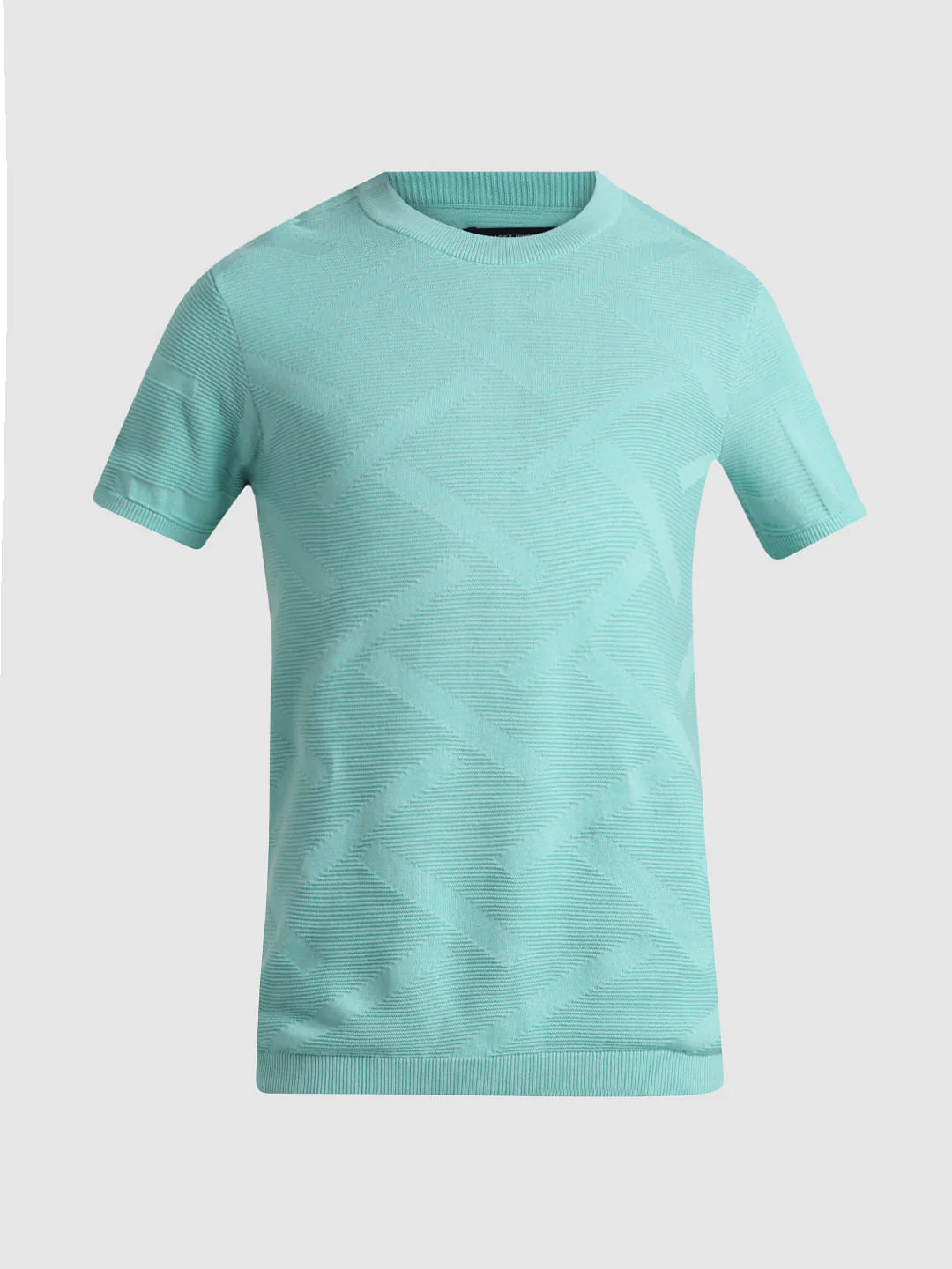 Green Knitted Crew Neck T-shirt - Image 7