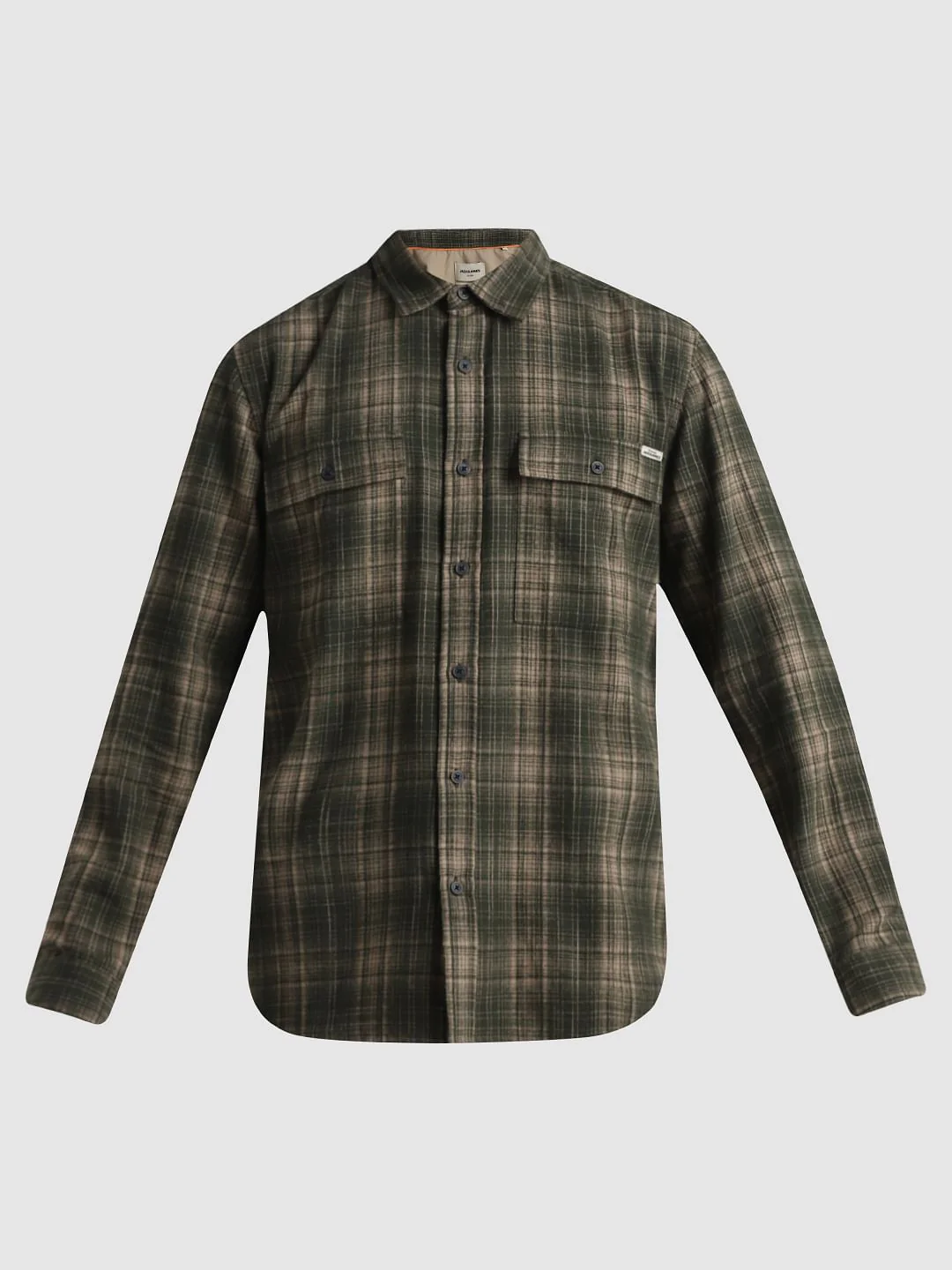 Green Check Print Full Sleeves Shirt - Image 7
