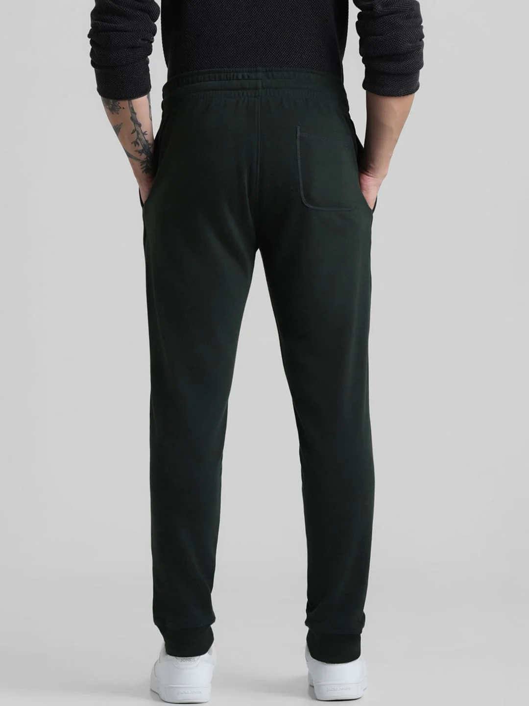 Green Mid Rise Knitted Sweatpants - Image 3