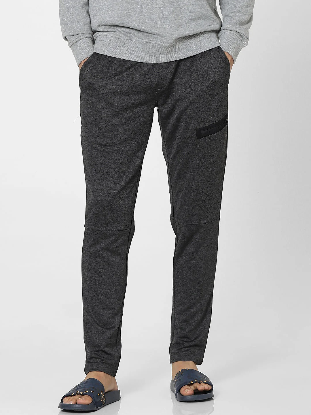 Grey High Rise Sweatpants - Image 2