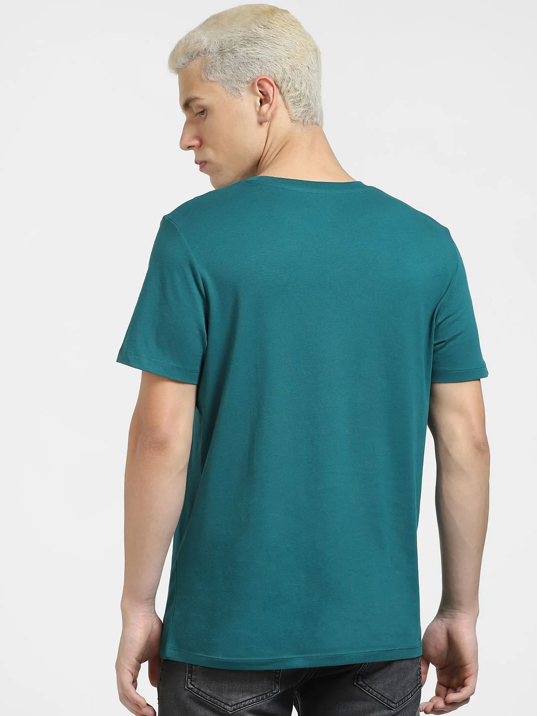 Green Typographic Logo Crew Neck T-shirt - Image 4