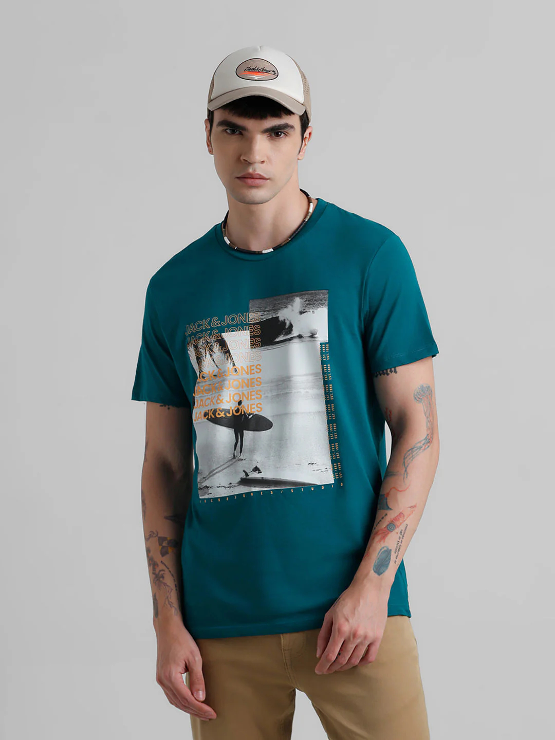 Green Graphic Print T-shirt