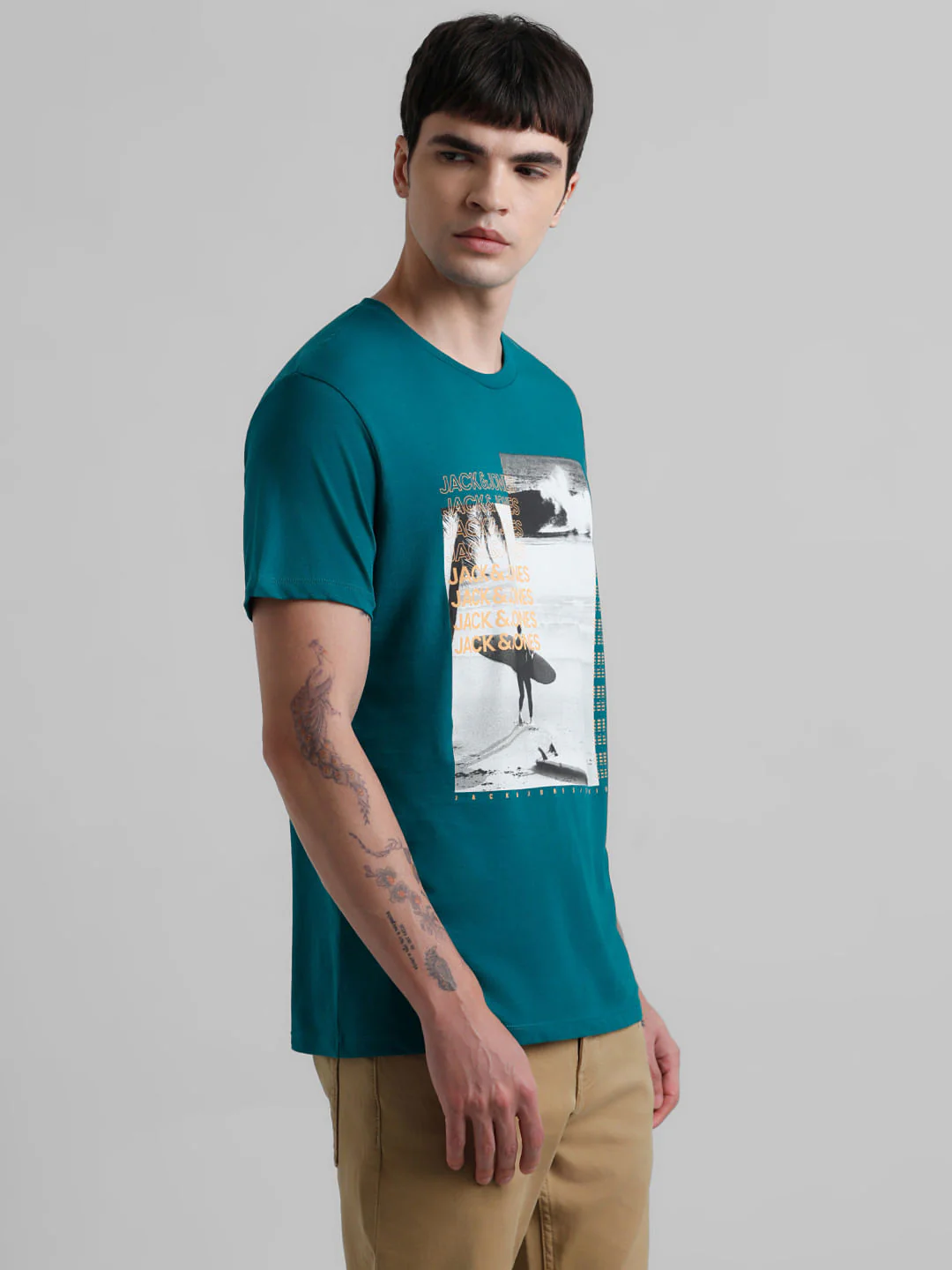 Green Graphic Print T-shirt - Image 3