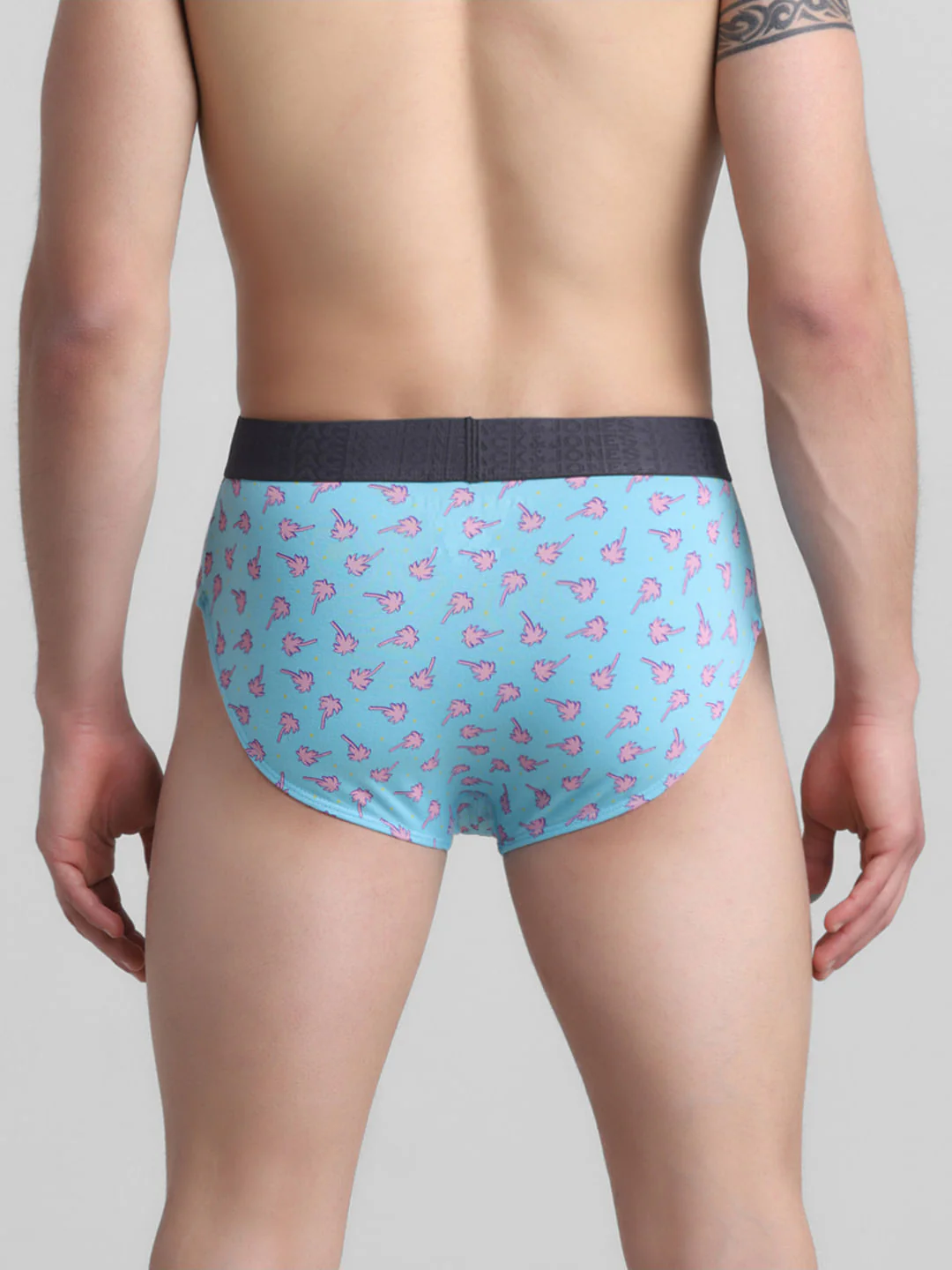 Blue Tropical Print Briefs - Image 3