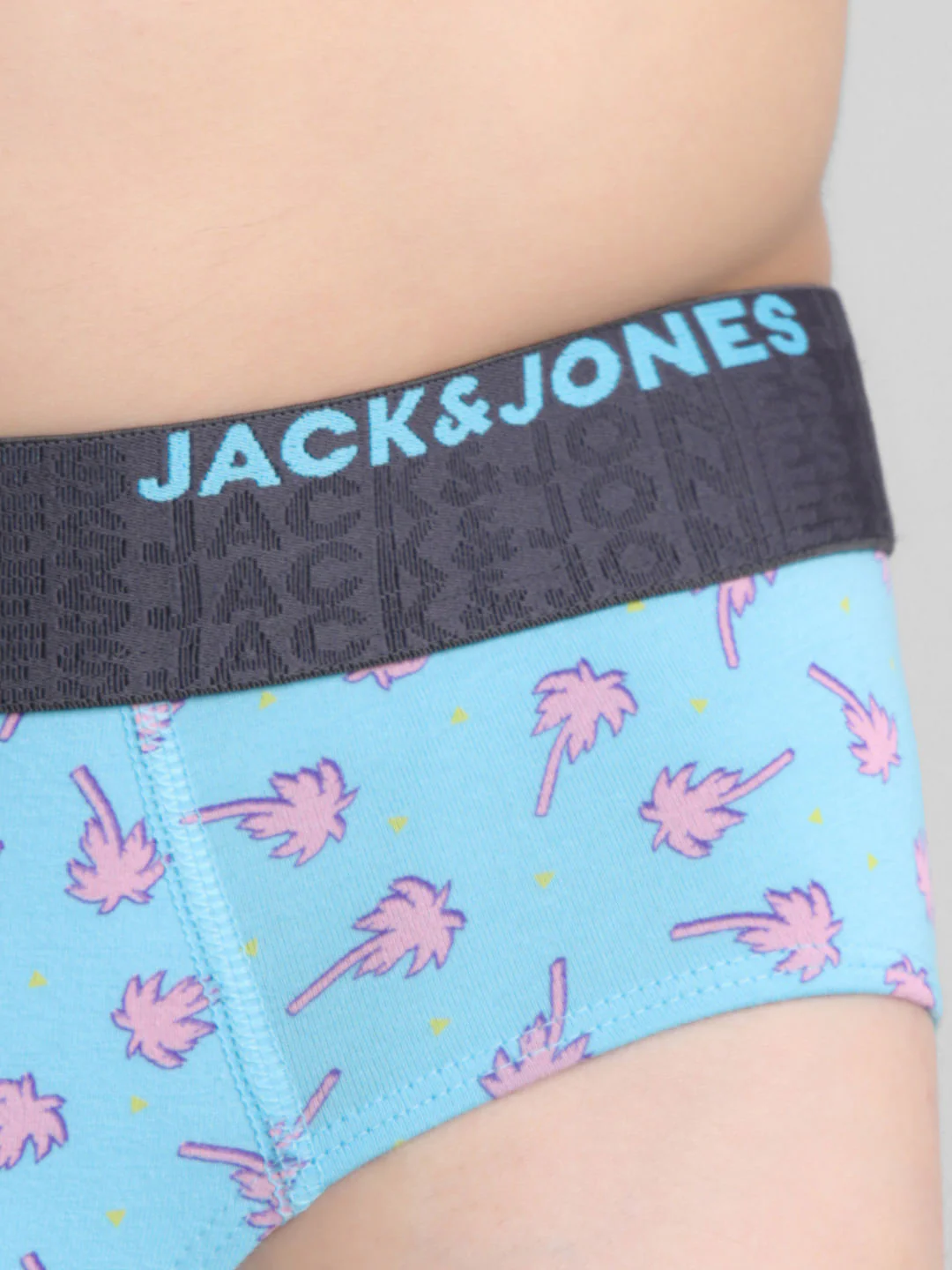 Blue Tropical Print Briefs - Image 4