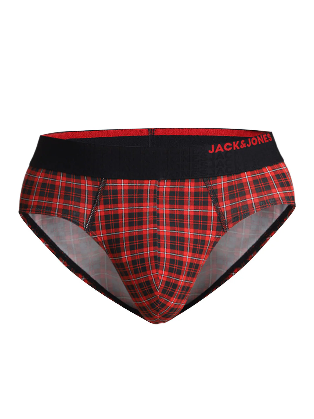 Red Check Print Briefs - Image 6