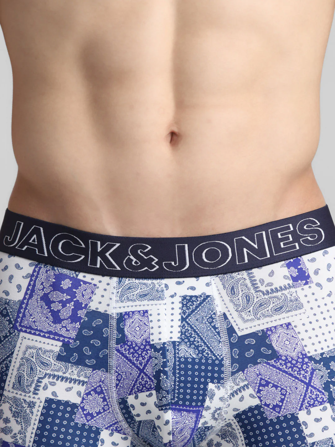 Blue Bandana Printed Trunks - Image 4