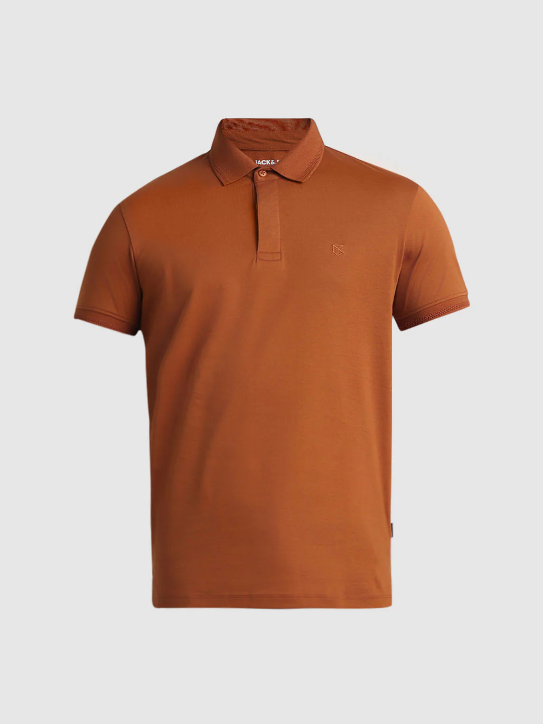Rust Brown Cotton Polo - Image 7