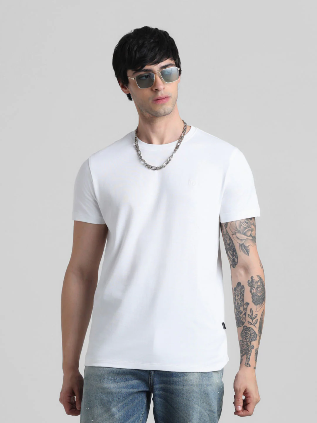 White Crew Neck T-shirt