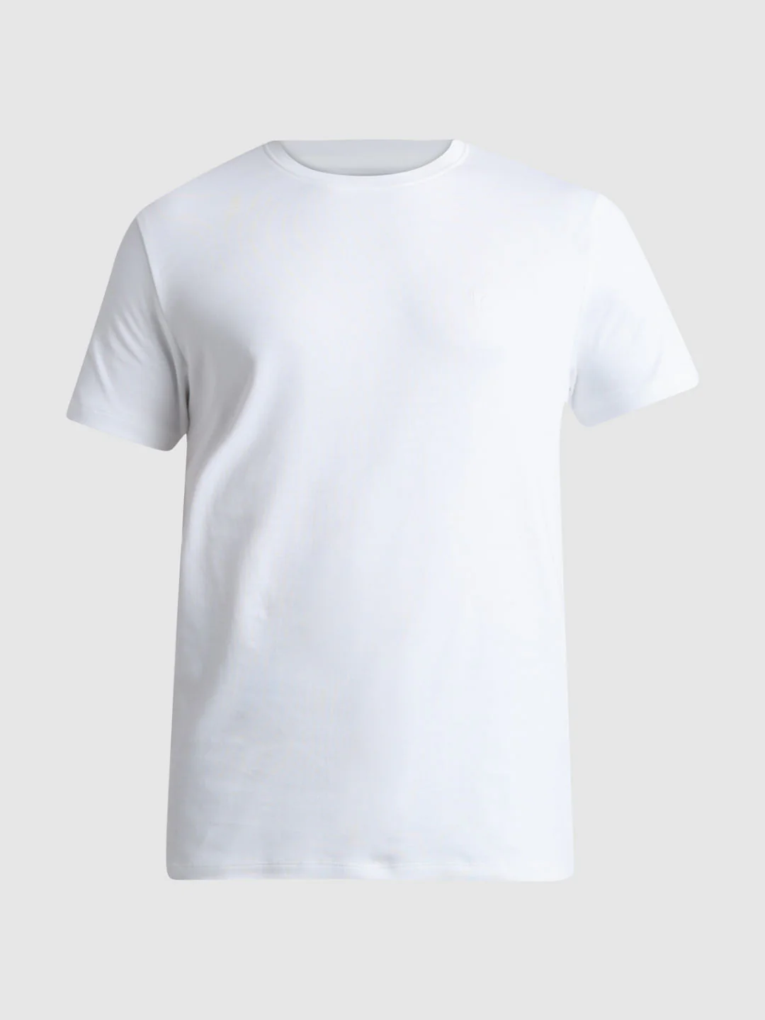 White Crew Neck T-shirt - Image 7