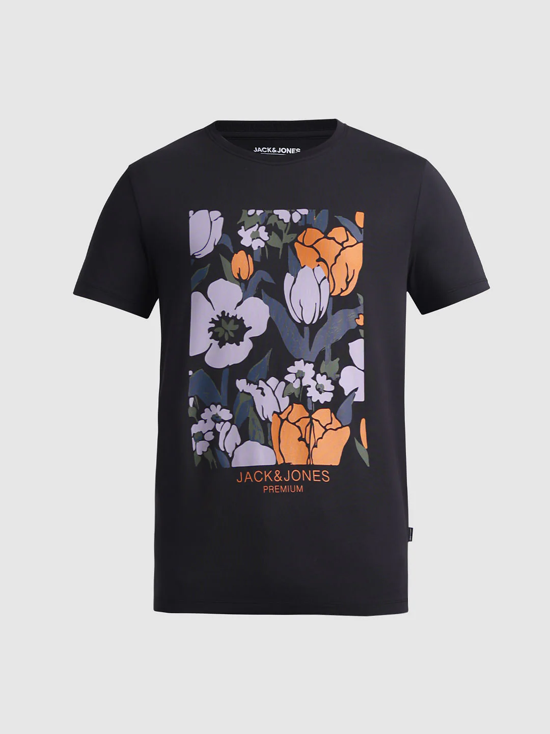Black Floral Print T-shirt - Image 7