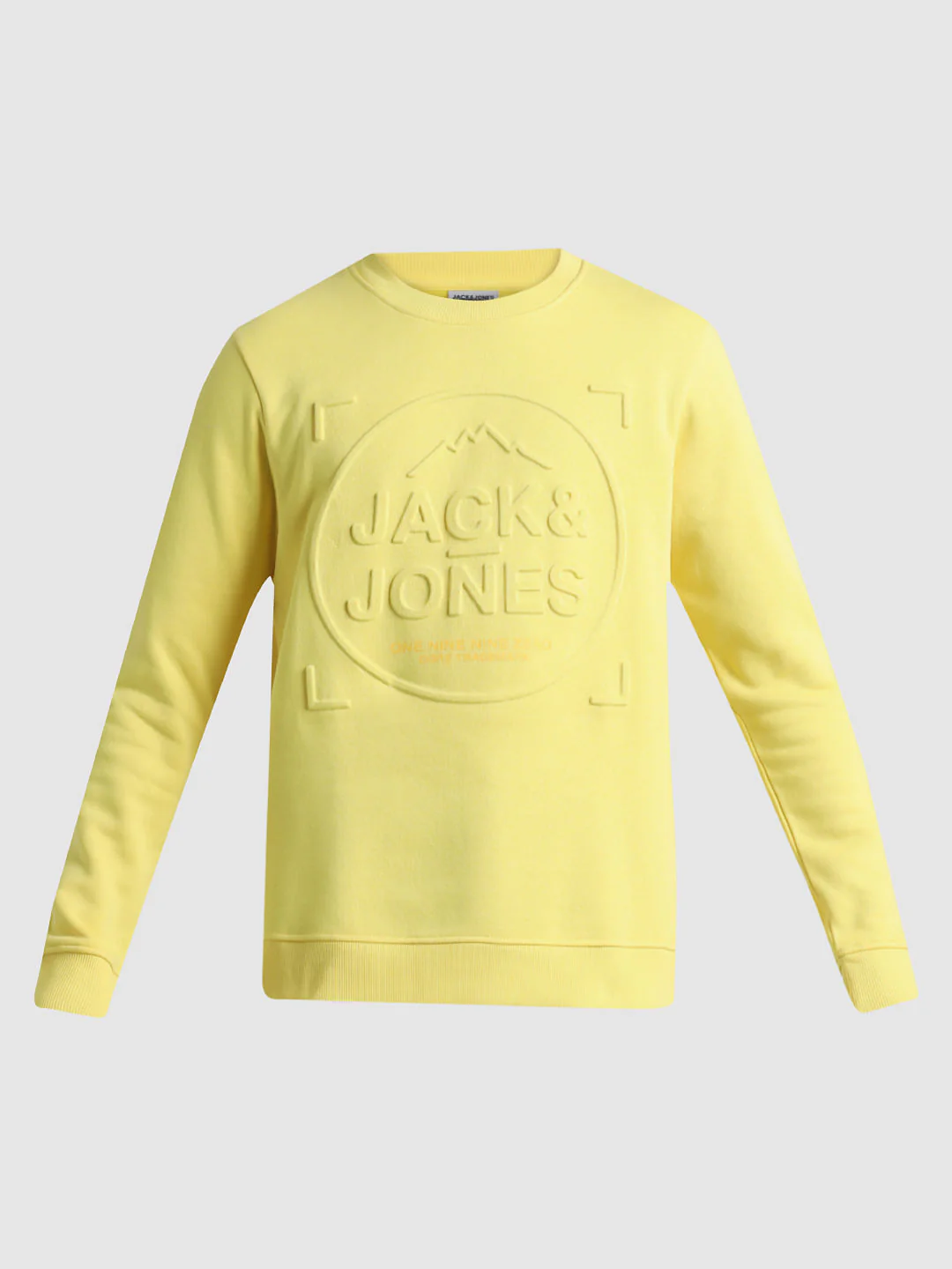 Yellow Embossed Logo Sweatshirt - Image 7
