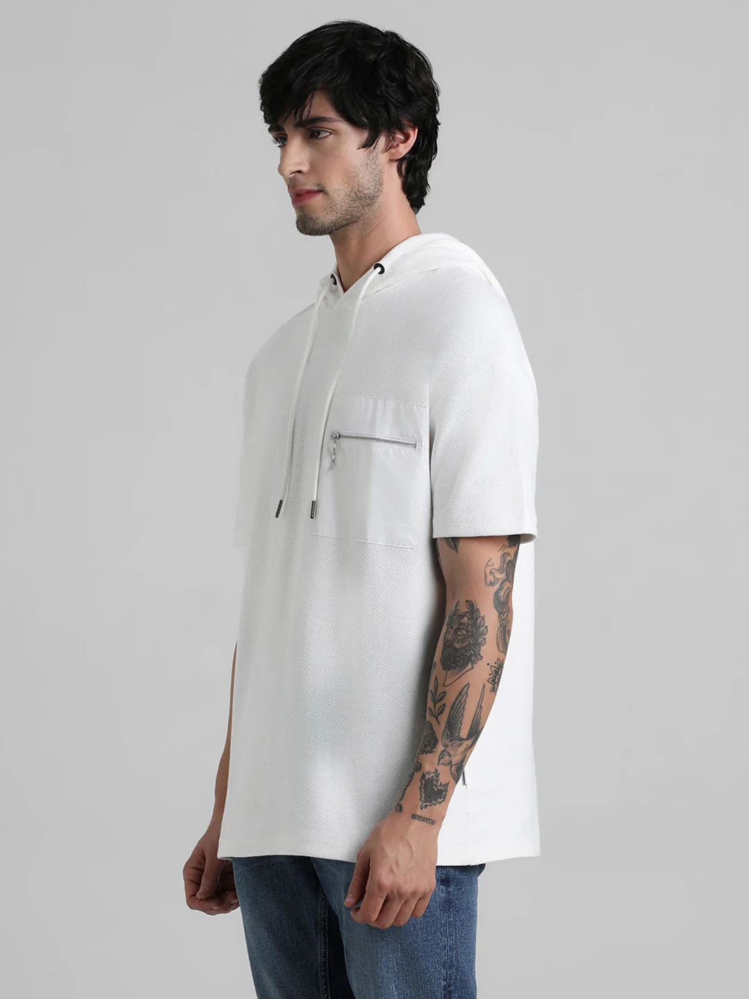 White Hooded Sweatshirt - Image 3