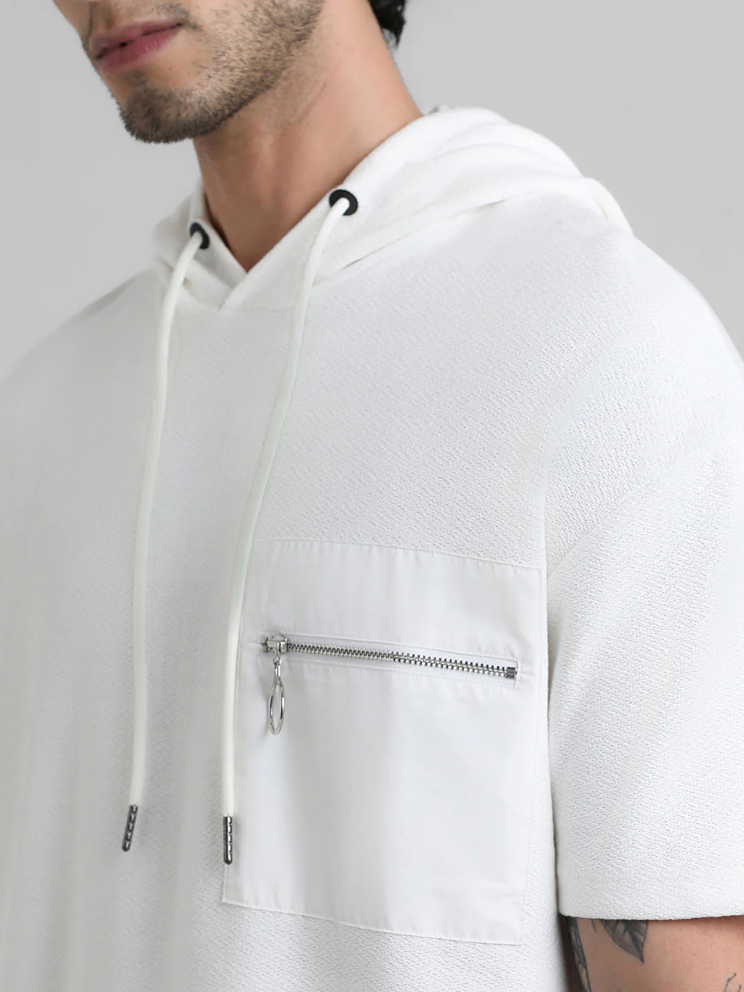White Hooded Sweatshirt - Image 5