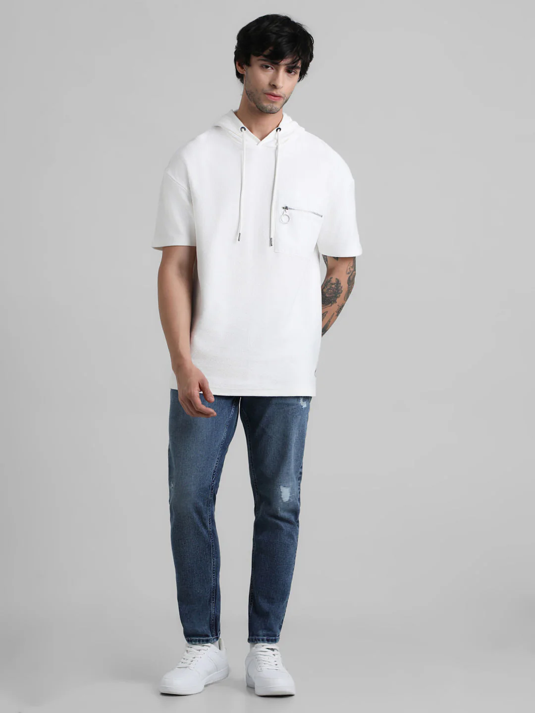 White Hooded Sweatshirt - Image 6