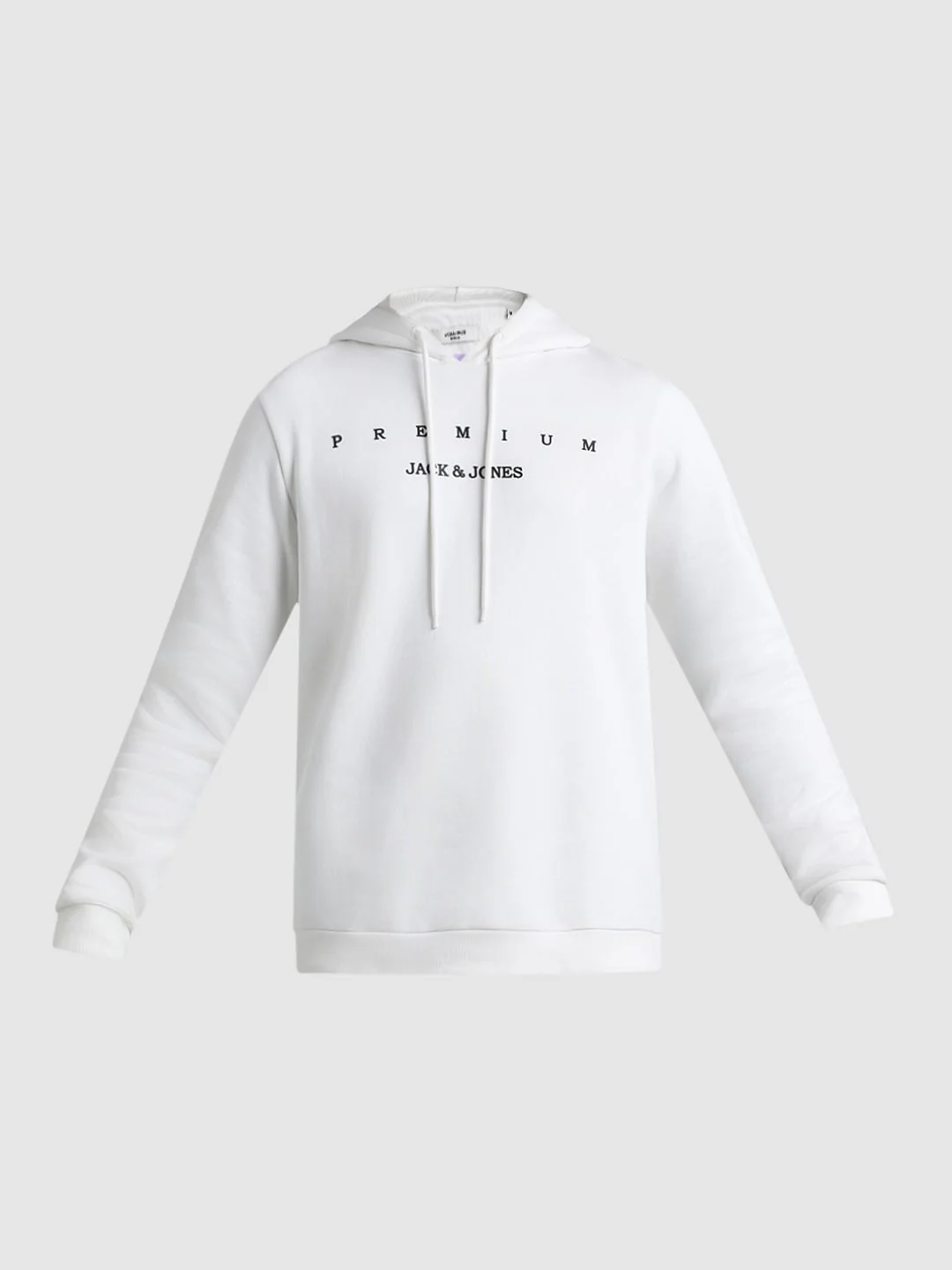 White Logo Print Hooded Sweatshirt - Image 7