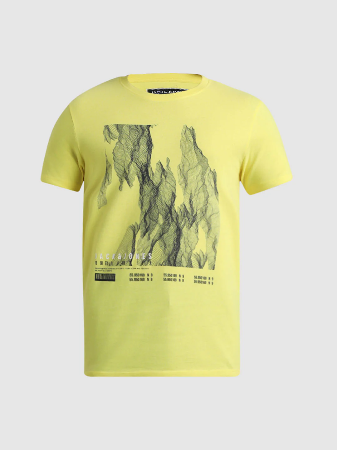 Yellow Graphic Print Crew Neck T-shirt - Image 7