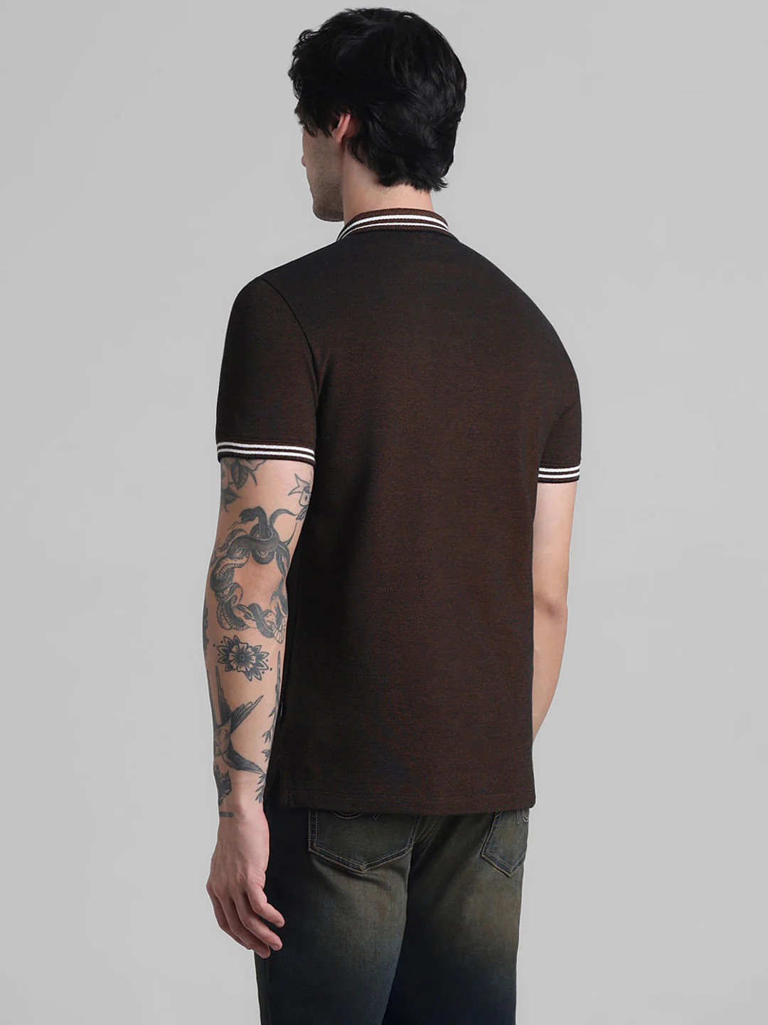 Golden Brown Cotton Polo - Image 4