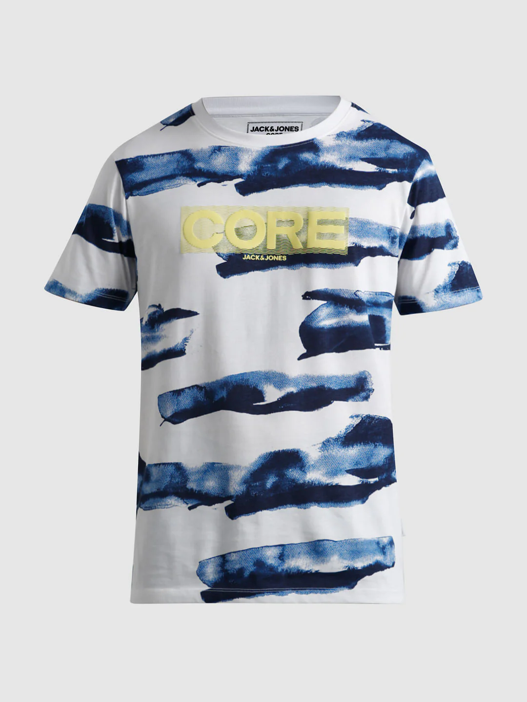White Abstract Print T-shirt - Image 6