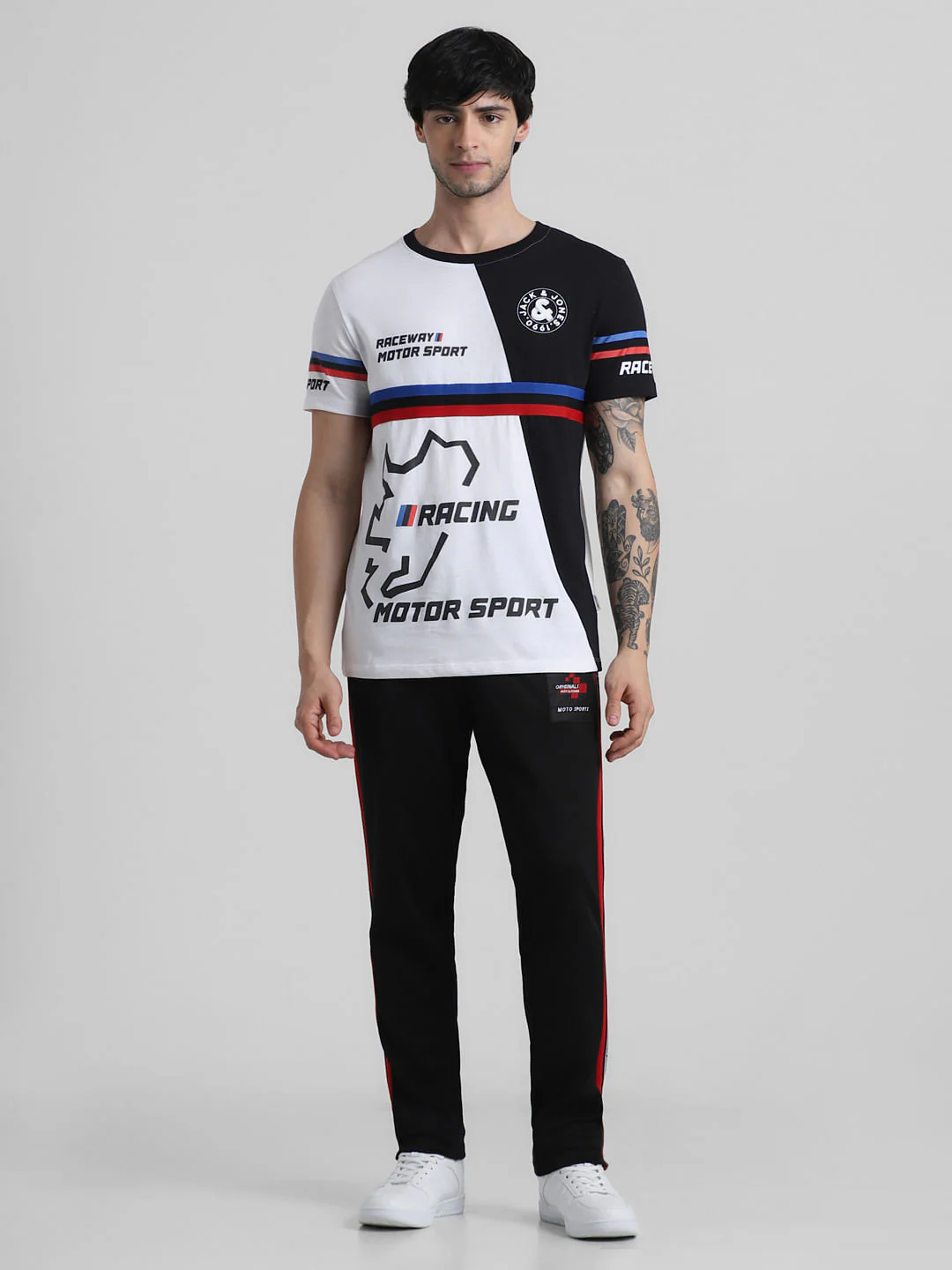URBAN RACERS by White Colourblocked T-shirt - Image 6