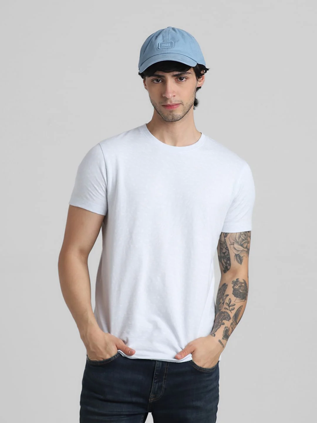 Light Blue Jacqaurd T-shirt