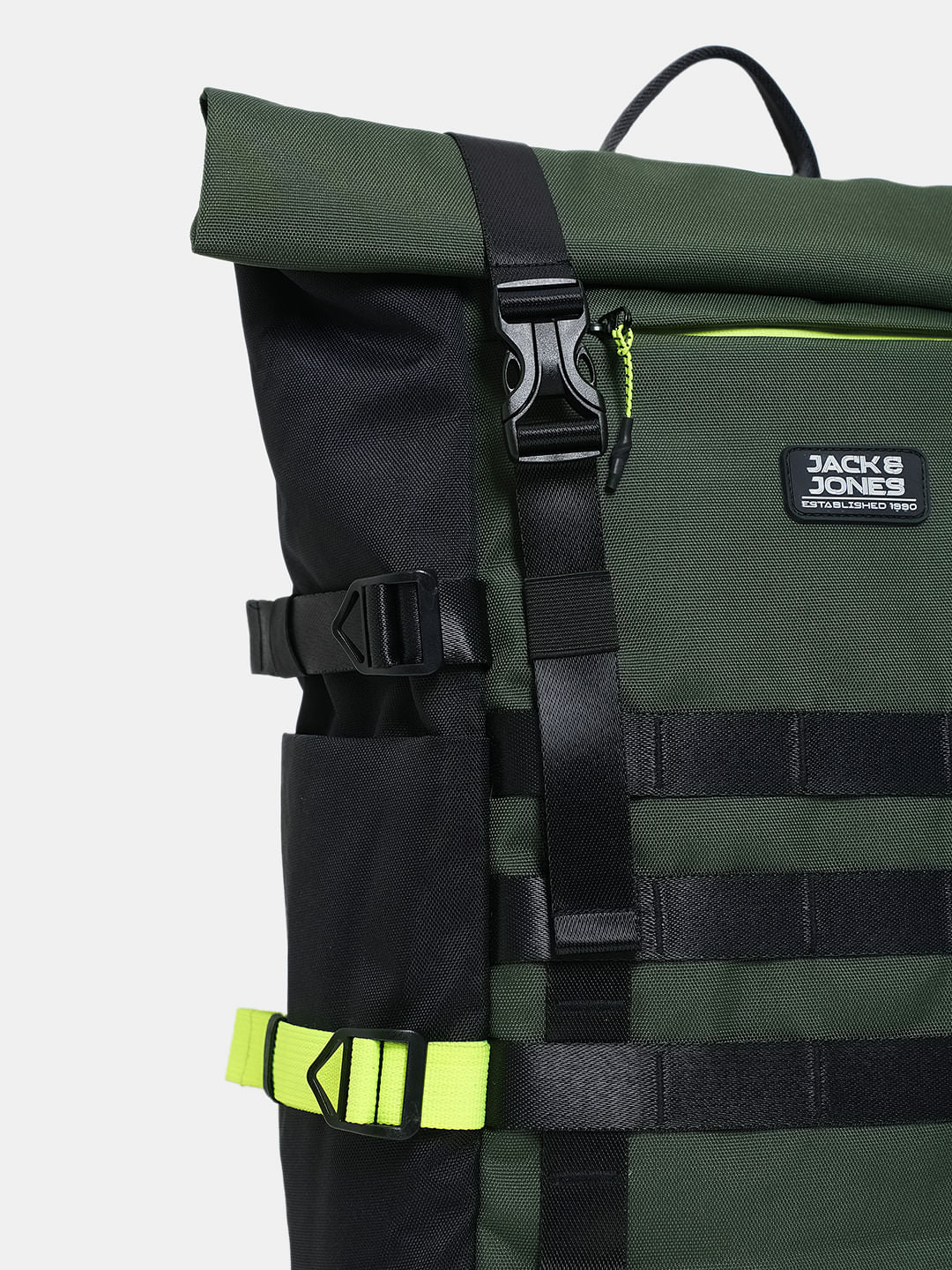 Olive Roll-Top Backpack - Image 4