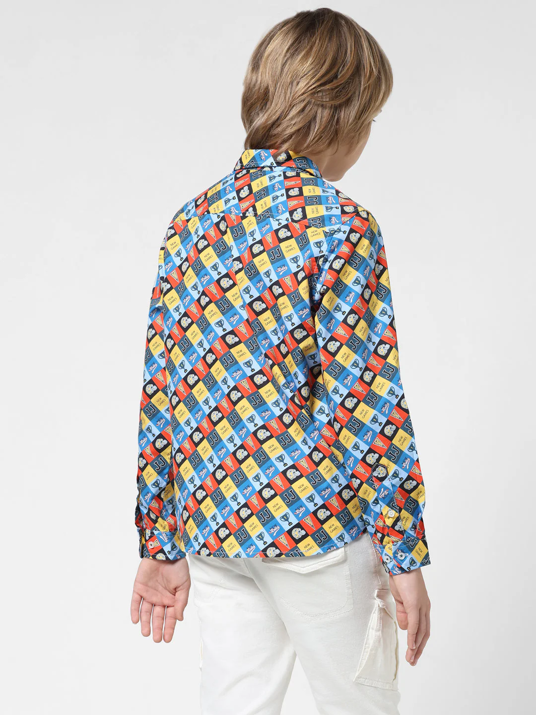 Boys Printed Full Sleeves Shirt - Image 3
