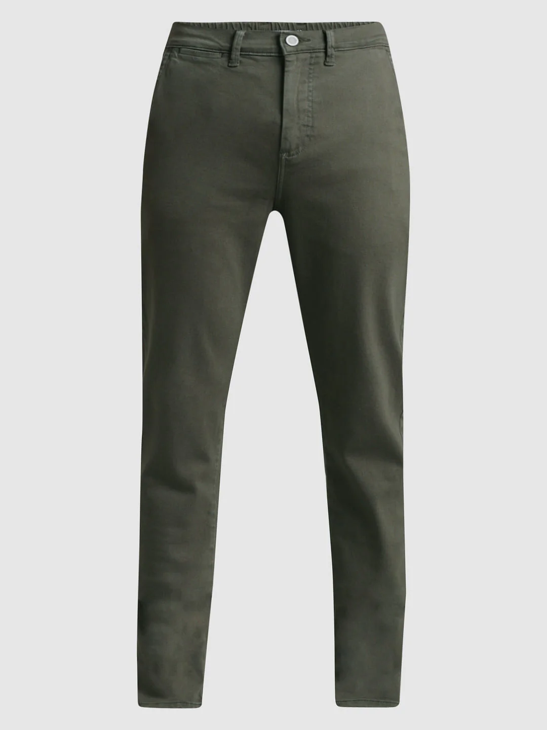 Green Mid Rise Slim Fit Pants - Image 6