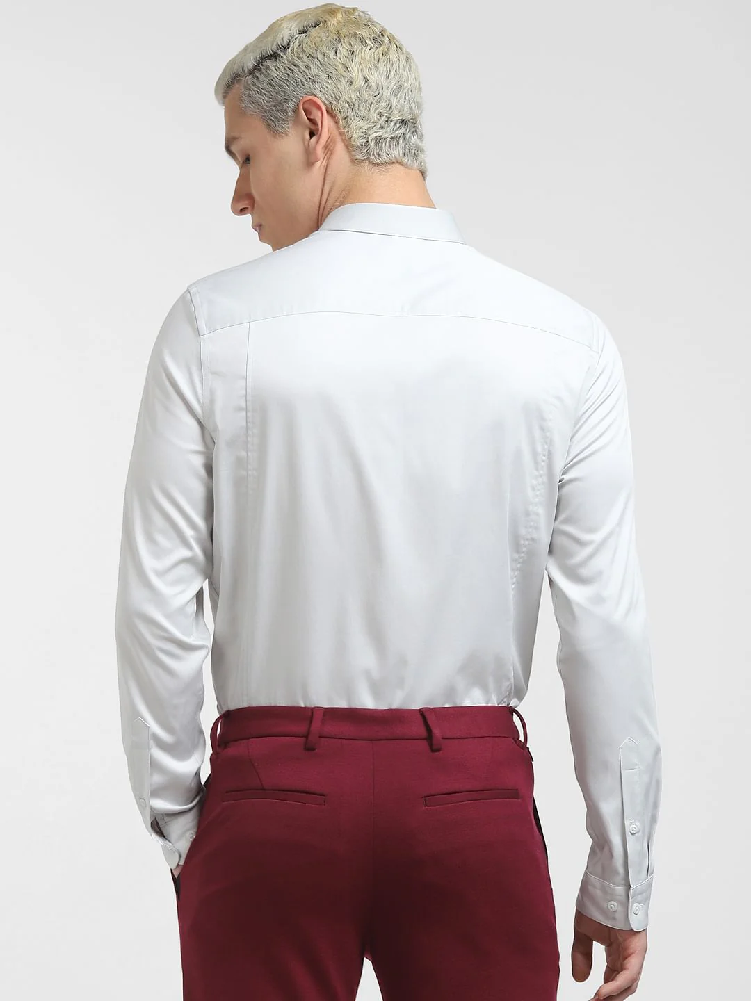 Light Grey Full Sleeves Shirt - Image 4