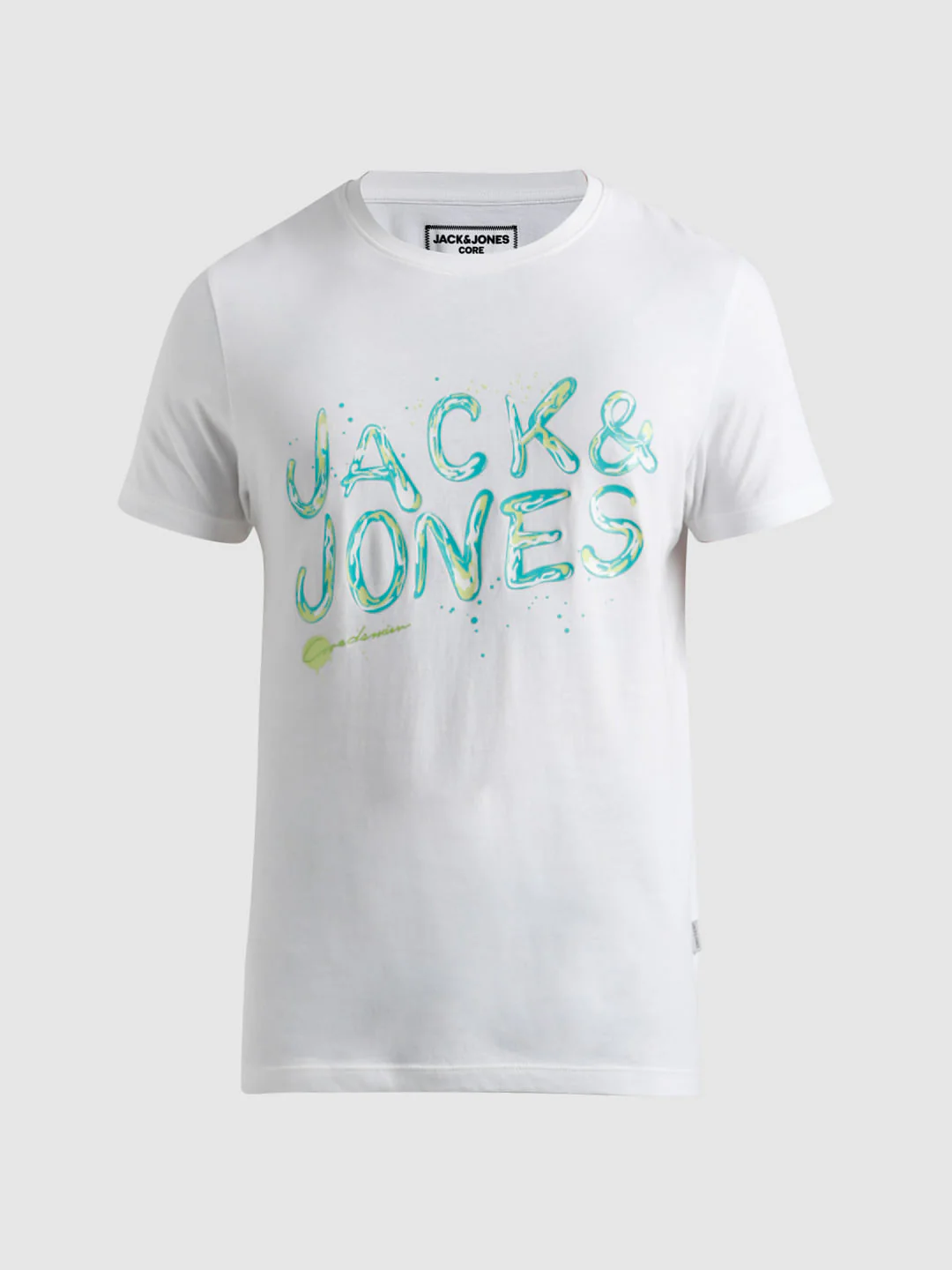 White Logo Print T-shirt - Image 7