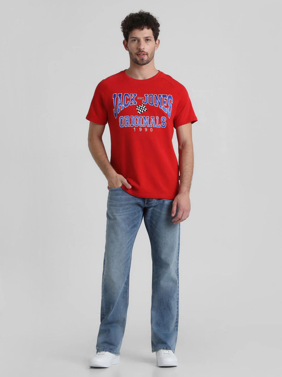 Originals Red Logo Print T-shirt - Image 6