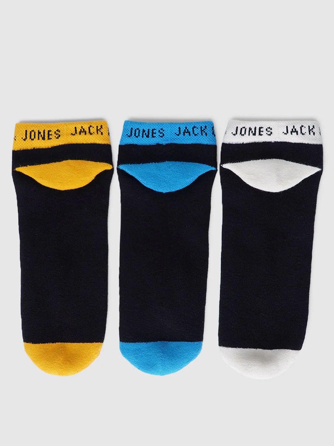 Pack Of 3 Black Terry Ankle Length Socks - Image 7