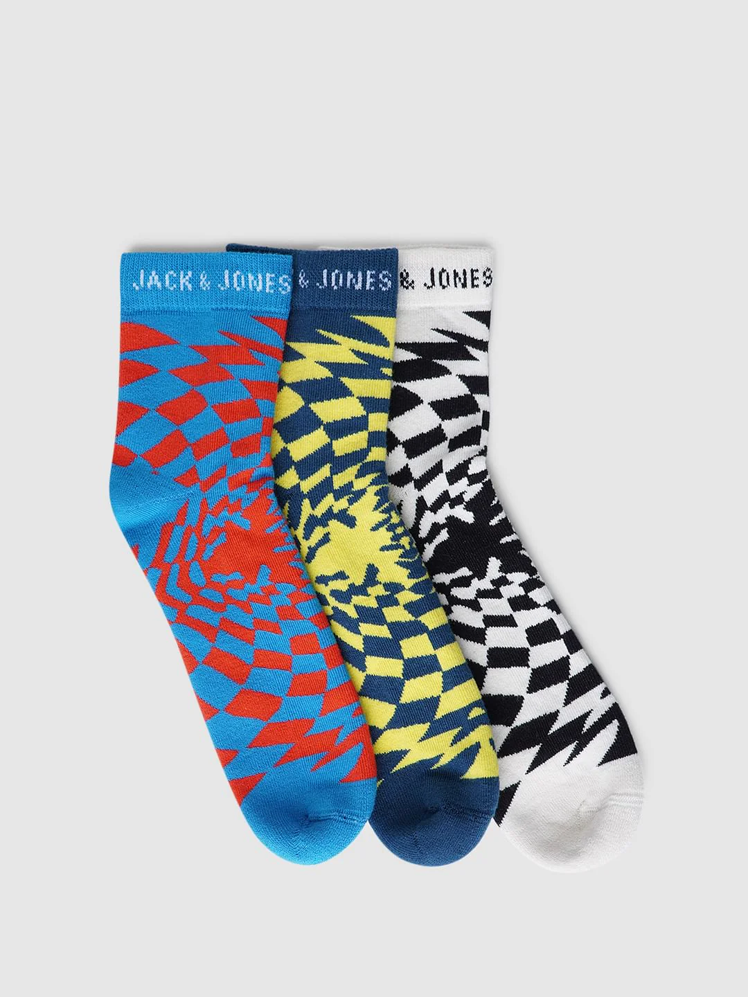 Pack Of 3 Printed Terry Mid Length Socks - Image 7