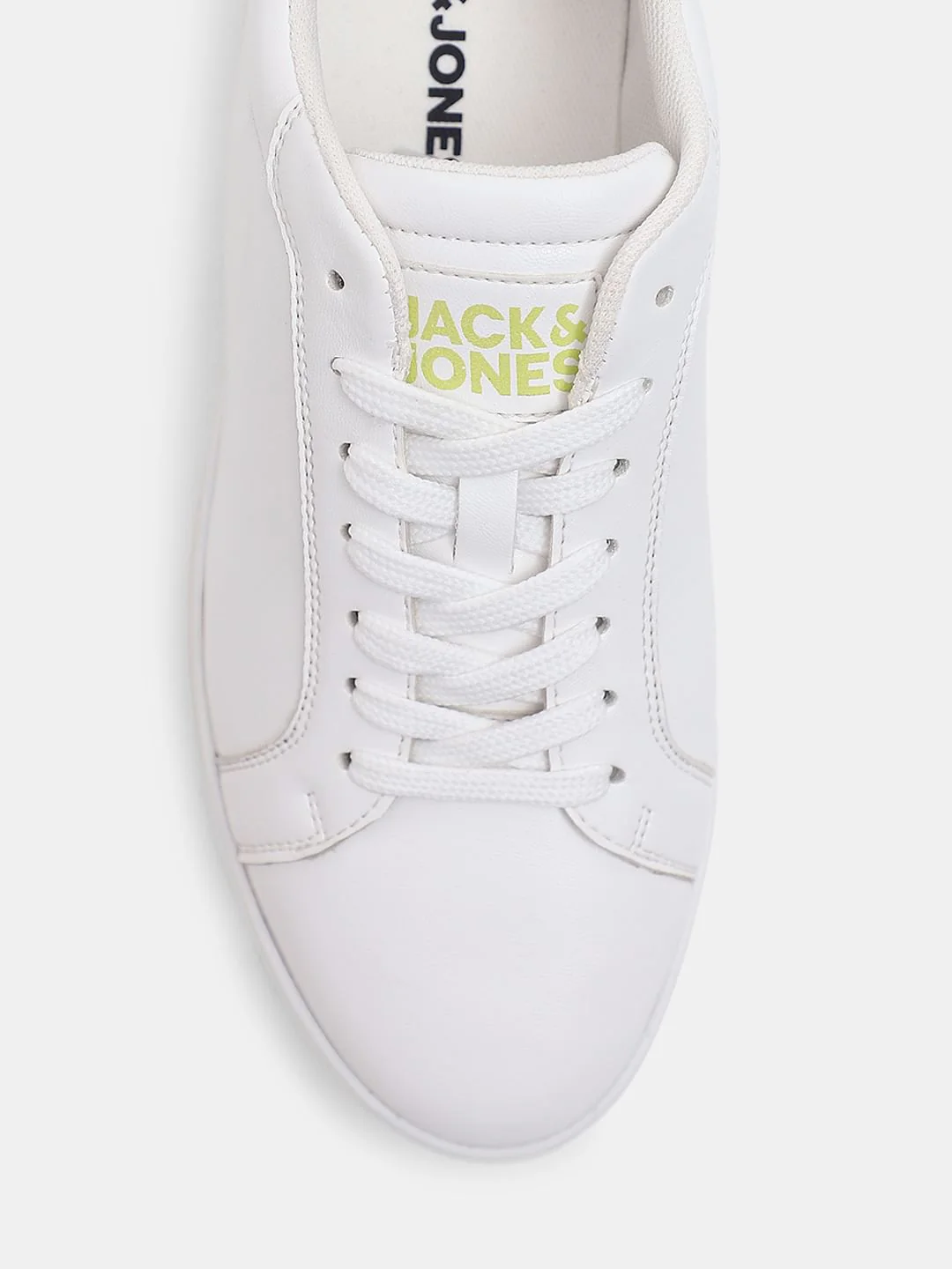 White Lace-Up Skater Sneakers - Image 7