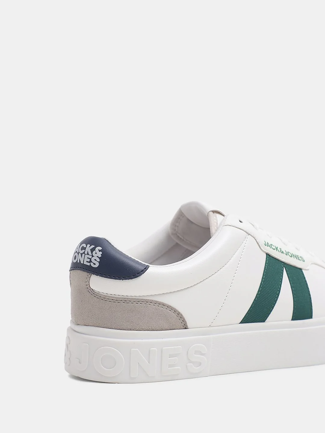 White Colourblocked Lace Up Sneakers - Image 8