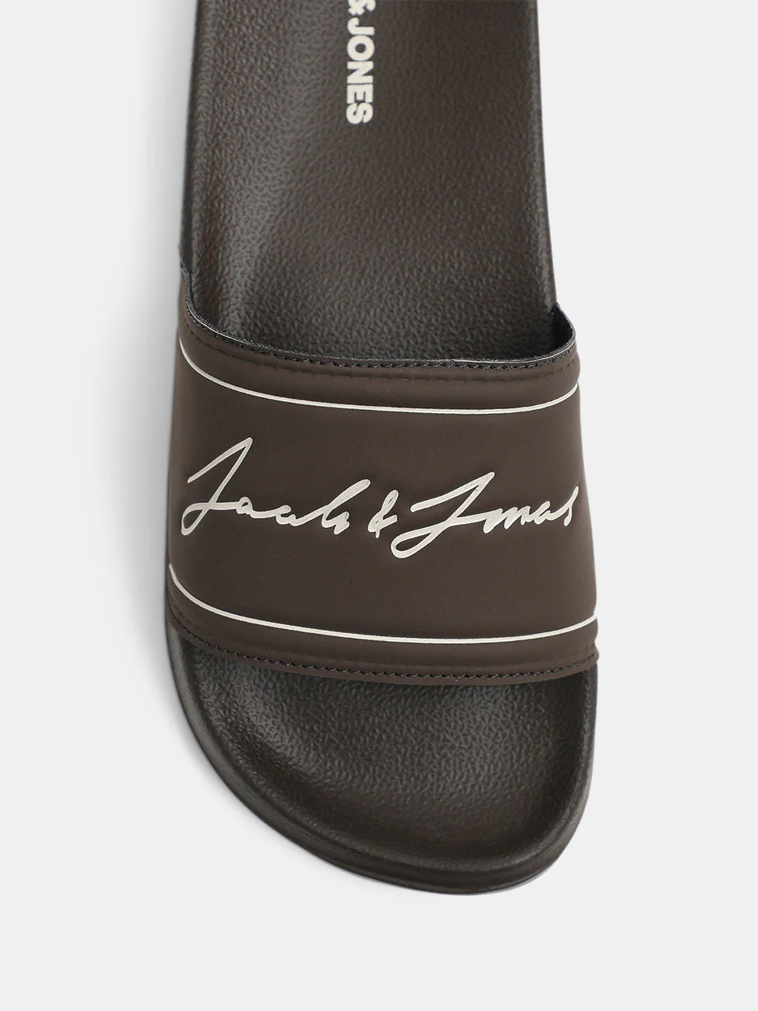 Brown Cursive Logo Pool Sliders - Image 7