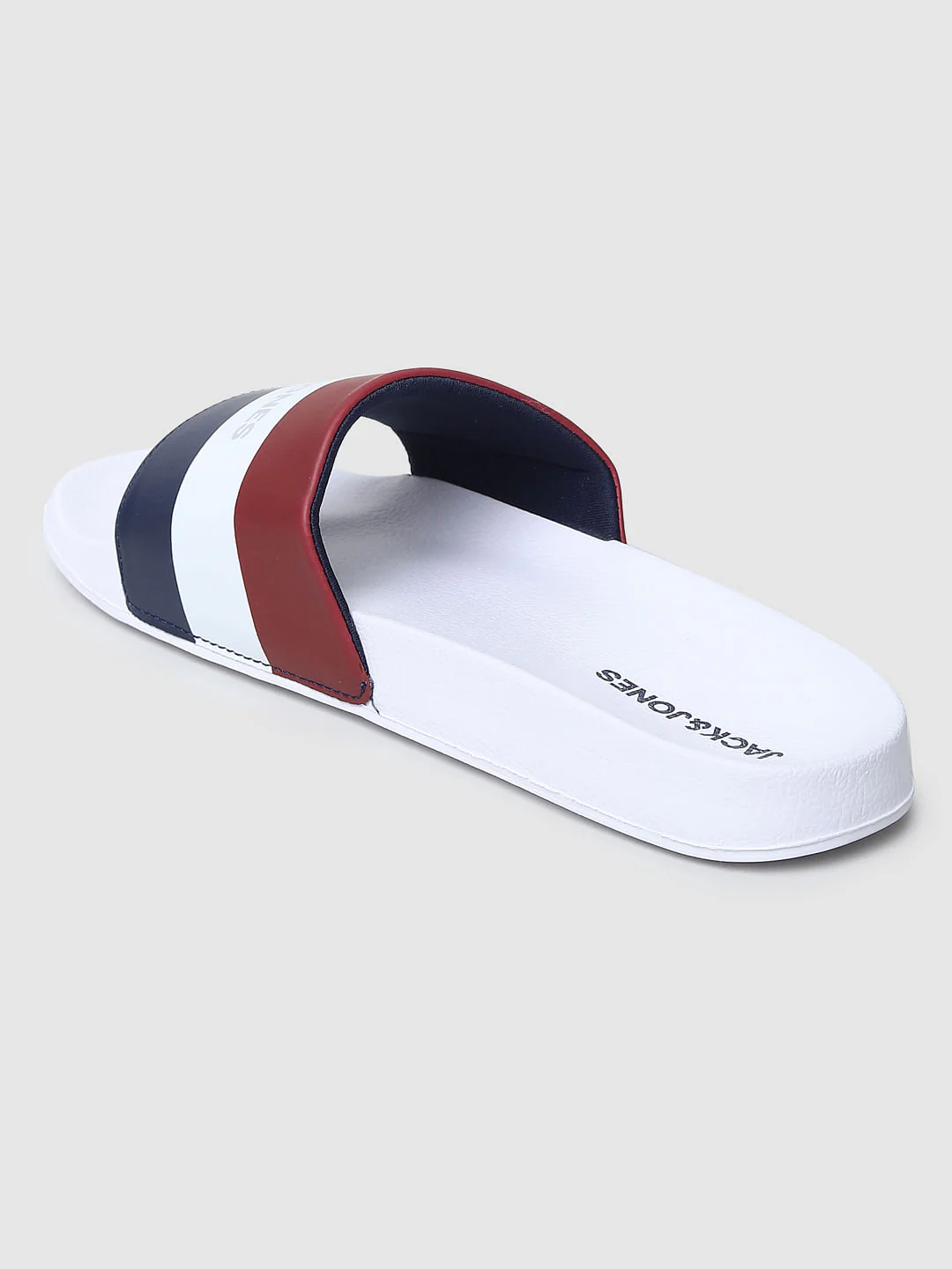 White Striped Slides - Image 4