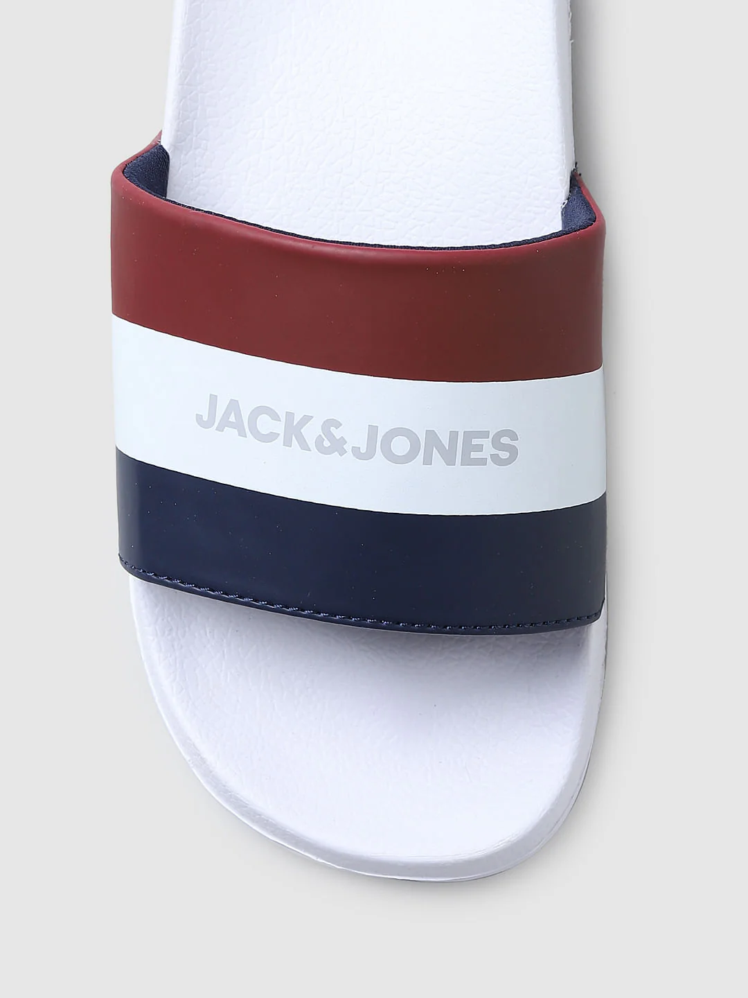 White Striped Slides - Image 9