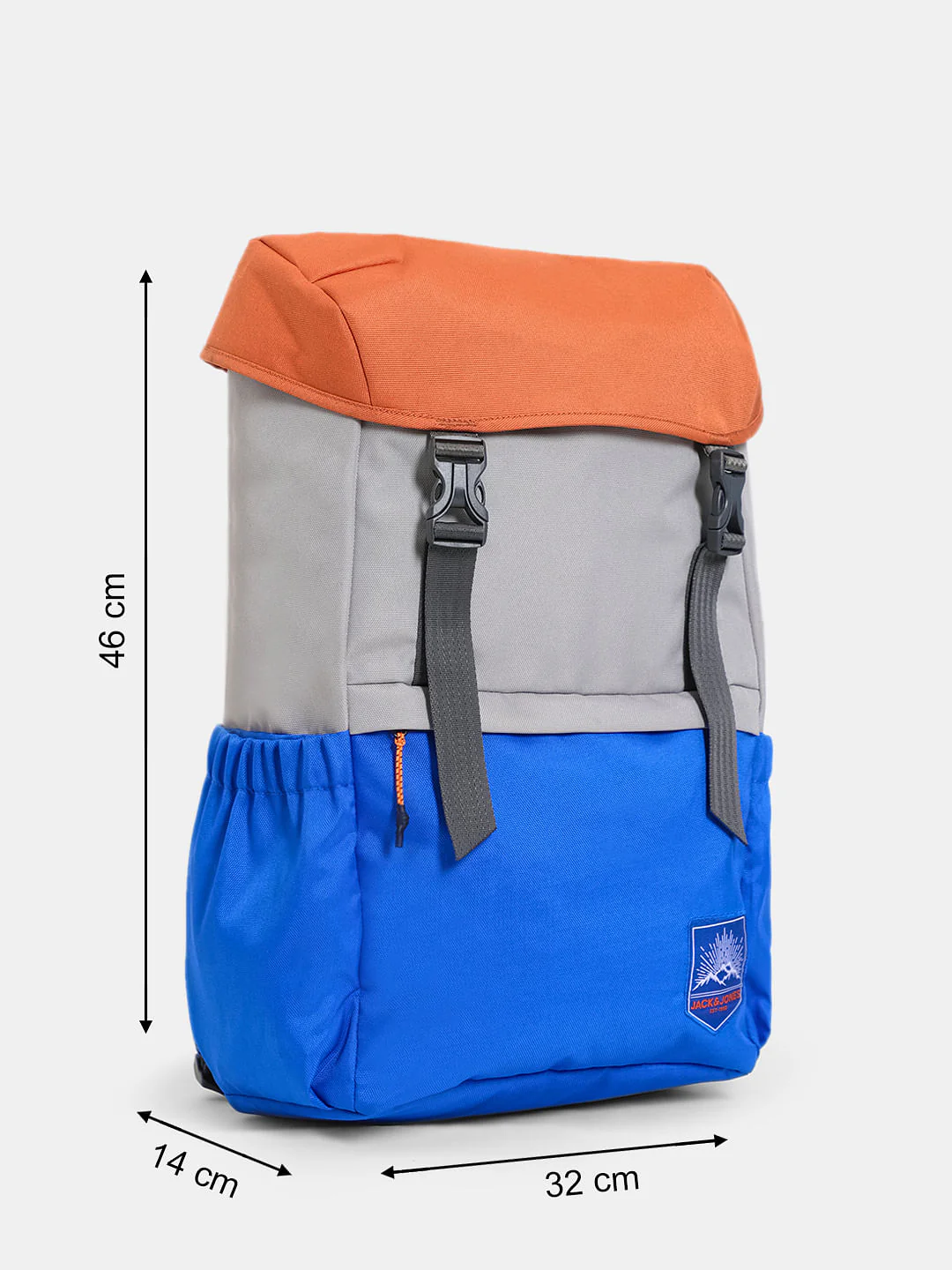 Orange Colourblocked Utility Backpack - Image 7