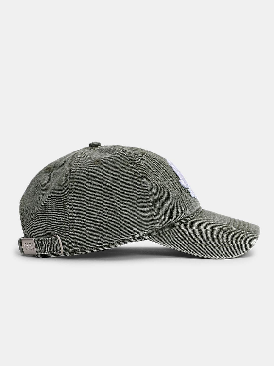 Green Faded Denim Cap - Image 3